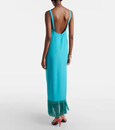 Taller Marmo Palermo fringed midi dress | Thumbnail 5 Taller Marmo Palermo fringed midi dress | Thumbnail 5