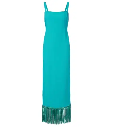 Taller Marmo Palermo fringed midi dress | Thumbnail 1 Taller Marmo Palermo fringed midi dress | Thumbnail 1