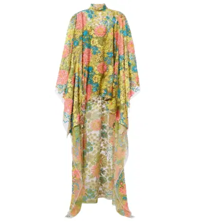 Taller Marmo Graham floral sequined asymmetric kaftan | Thumbnail 1 Taller Marmo Graham floral sequined asymmetric kaftan | Thumbnail 1