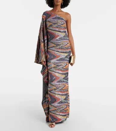 Taller Marmo Jasmine sequined draped gown | Thumbnail 3 Taller Marmo Jasmine sequined draped gown | Thumbnail 3