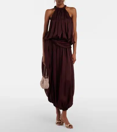 Zimmermann Luna silk satin chiffon top | Thumbnail 2 Zimmermann Luna silk satin chiffon top | Thumbnail 2