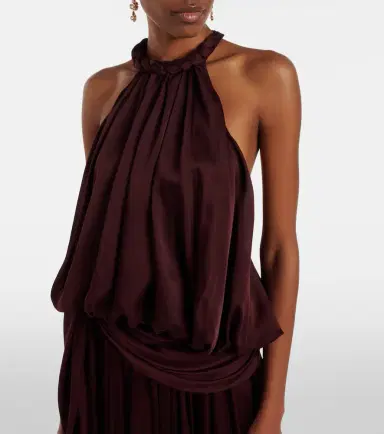 Zimmermann Luna silk satin chiffon top | Thumbnail 5 Zimmermann Luna silk satin chiffon top | Thumbnail 5