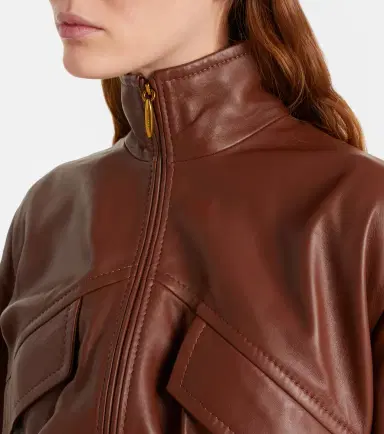 Zimmermann Luna leather bomber jacket | Thumbnail 3 Zimmermann Luna leather bomber jacket | Thumbnail 3