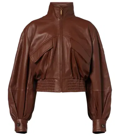 Zimmermann Luna leather bomber jacket | Thumbnail 1 Zimmermann Luna leather bomber jacket | Thumbnail 1