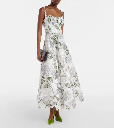 Oscar de la Renta Floral bustier gown | Thumbnail 2 Oscar de la Renta Floral bustier gown | Thumbnail 2
