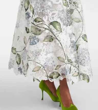Oscar de la Renta Floral bustier gown | Thumbnail 5 Oscar de la Renta Floral bustier gown | Thumbnail 5