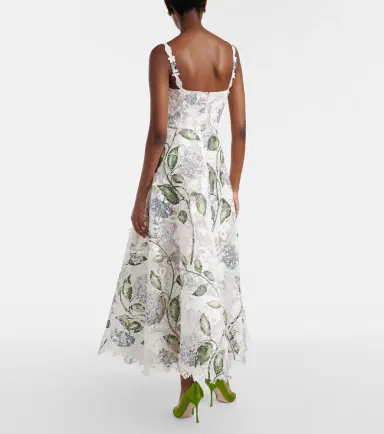 Oscar de la Renta Floral bustier gown | Thumbnail 6 Oscar de la Renta Floral bustier gown | Thumbnail 6