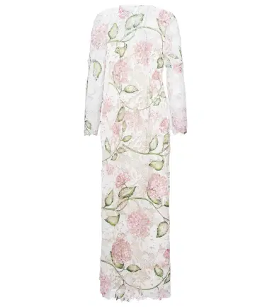 Oscar de la Renta Lace midi dress | Thumbnail 1 Oscar de la Renta Lace midi dress | Thumbnail 1