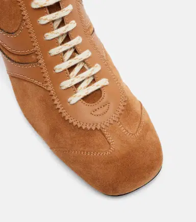Dries Van Noten 65 leather-trimmed suede mules | Thumbnail 2 Dries Van Noten 65 leather-trimmed suede mules | Thumbnail 2