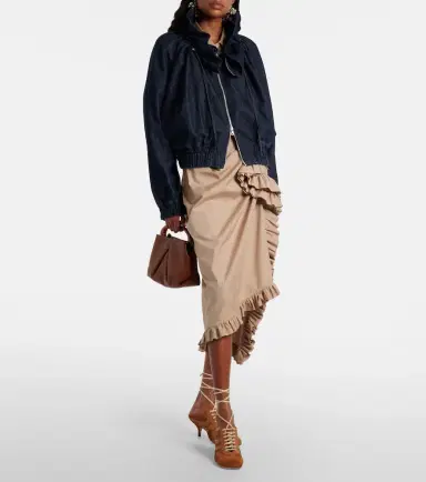 Dries Van Noten 65 leather-trimmed suede mules | Thumbnail 5 Dries Van Noten 65 leather-trimmed suede mules | Thumbnail 5
