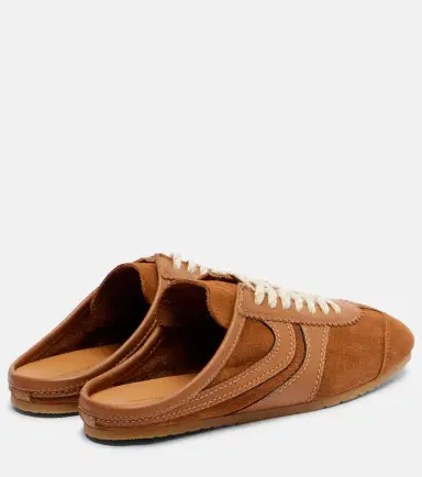 Dries Van Noten Leather-trimmed suede sneakers | Thumbnail 4 Dries Van Noten Leather-trimmed suede sneakers | Thumbnail 4