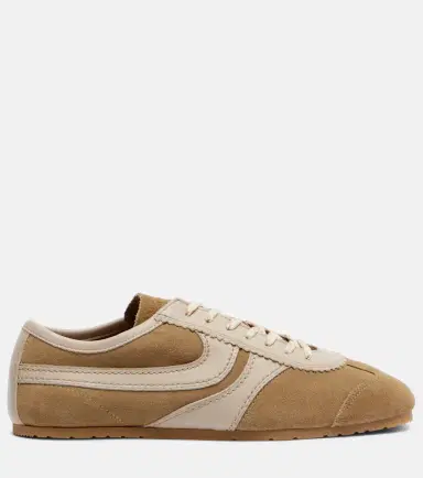 Dries Van Noten Leather-trimmed suede sneakers | Thumbnail 3 Dries Van Noten Leather-trimmed suede sneakers | Thumbnail 3