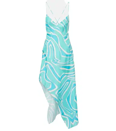 Pucci Labirinto silk twill midi dress | Thumbnail 1 Pucci Labirinto silk twill midi dress | Thumbnail 1