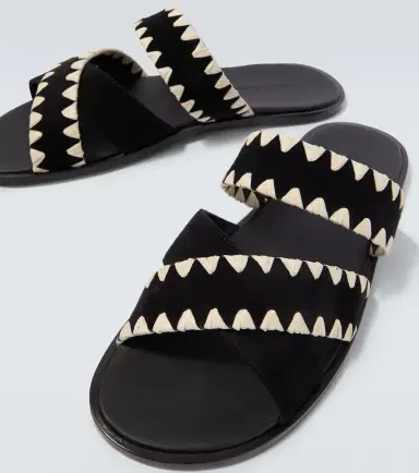 Manolo Blahnik Nello suede sandals | Thumbnail 2 Manolo Blahnik Nello suede sandals | Thumbnail 2