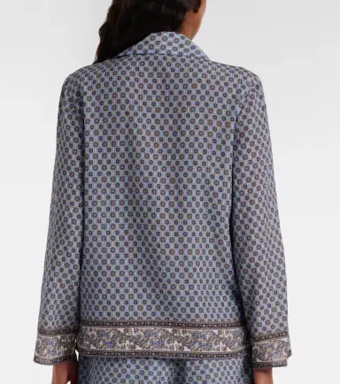 Veronica Beard Eva printed blouse | Thumbnail 4 Veronica Beard Eva printed blouse | Thumbnail 4