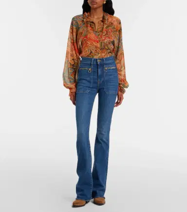 Veronica Beard Beverly flared jeans | Thumbnail 7 Veronica Beard Beverly flared jeans | Thumbnail 7