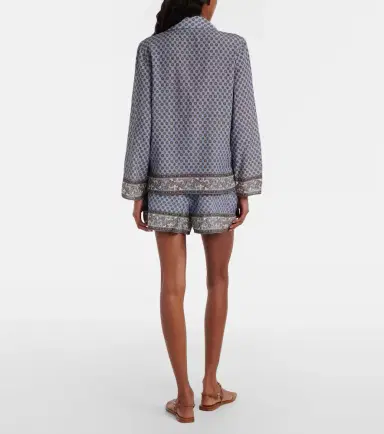 Veronica Beard Vivaldi printed shorts | Thumbnail 4 Veronica Beard Vivaldi printed shorts | Thumbnail 4