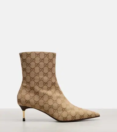 Gucci Bombshell 55 GG Canvas ankle boots | Thumbnail 3 Gucci Bombshell 55 GG Canvas ankle boots | Thumbnail 3