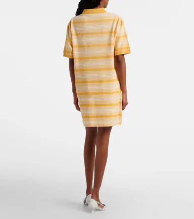 Prada Striped cotton piqué polo dress | Thumbnail 3 Prada Striped cotton piqué polo dress | Thumbnail 3