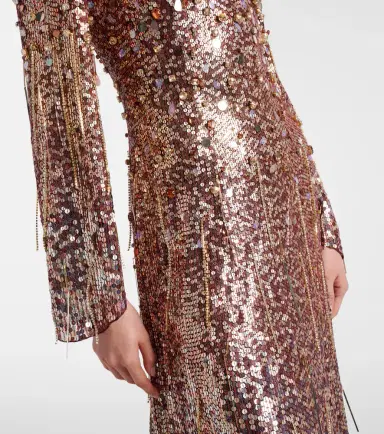 Jenny Packham Phara embellished fringed gown | Thumbnail 2 Jenny Packham Phara embellished fringed gown | Thumbnail 2