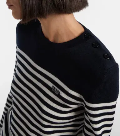Prada Striped virgin wool sweater | Thumbnail 4 Prada Striped virgin wool sweater | Thumbnail 4