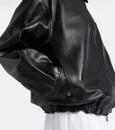 Prada Leather blouson jacket | Thumbnail 5 Prada Leather blouson jacket | Thumbnail 5