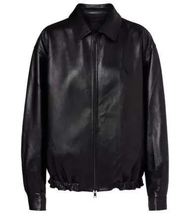 Prada Leather blouson jacket | Thumbnail 1 Prada Leather blouson jacket | Thumbnail 1