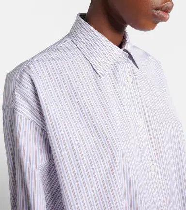 Prada Striped oversized cotton poplin shirt | Thumbnail 2 Prada Striped oversized cotton poplin shirt | Thumbnail 2