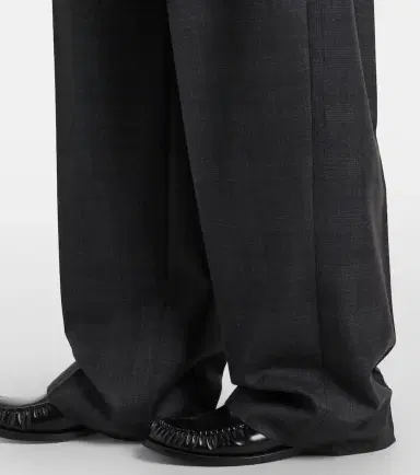 Prada Checked wool wide-leg pants | Thumbnail 5 Prada Checked wool wide-leg pants | Thumbnail 5