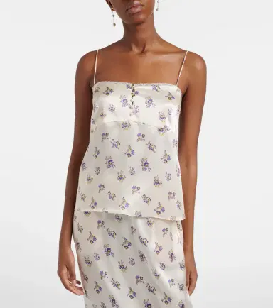 Dorothee Schumacher Shiny Daydream floral silk satin camisole | Thumbnail 4 Dorothee Schumacher Shiny Daydream floral silk satin camisole | Thumbnail 4