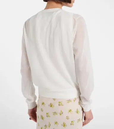 Dorothee Schumacher Summer semi-sheer cotton-blend cardigan | Thumbnail 4 Dorothee Schumacher Summer semi-sheer cotton-blend cardigan | Thumbnail 4