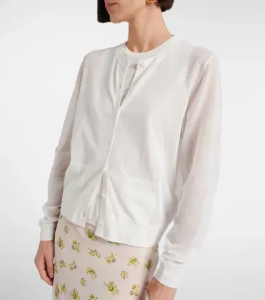 Dorothee Schumacher Summer semi-sheer cotton-blend cardigan | Thumbnail 6 Dorothee Schumacher Summer semi-sheer cotton-blend cardigan | Thumbnail 6