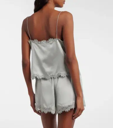 DÔEN Dôen Iona lace-trimmed silk shorts | Thumbnail 5 DÔEN Dôen Iona lace-trimmed silk shorts | Thumbnail 5