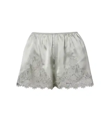 DÔEN Dôen Iona lace-trimmed silk shorts | Thumbnail 1 DÔEN Dôen Iona lace-trimmed silk shorts | Thumbnail 1