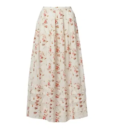 DÔEN Dôen Marie floral cotton midi skirt | Thumbnail 1 DÔEN Dôen Marie floral cotton midi skirt | Thumbnail 1