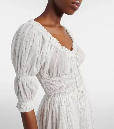 Doen Dôen Ischia gathered polka-dot cotton midi dress | Thumbnail 5 Doen Dôen Ischia gathered polka-dot cotton midi dress | Thumbnail 5