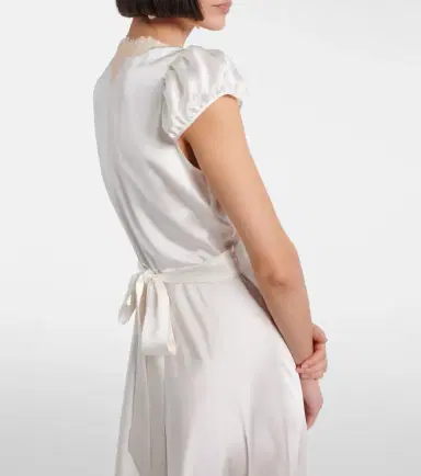 DÔEN Dôen Coraline lace-trimmed silk midi dress | Thumbnail 6 DÔEN Dôen Coraline lace-trimmed silk midi dress | Thumbnail 6