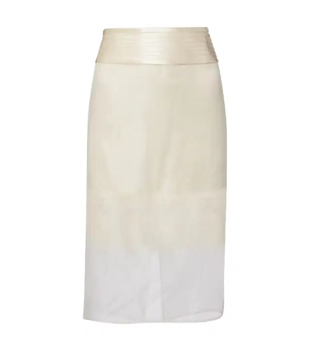 Lace-trimmed midi skirt Lace-trimmed midi skirt