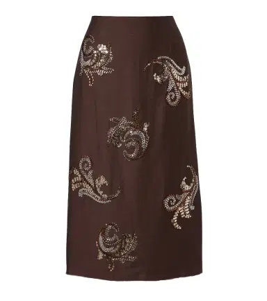 Xu Zhi Sequined midi skirt | Thumbnail 1 Xu Zhi Sequined midi skirt | Thumbnail 1