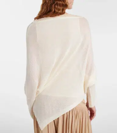 Xu Zhi Beaded asymmetric linen-blend sweater | Thumbnail 5 Xu Zhi Beaded asymmetric linen-blend sweater | Thumbnail 5