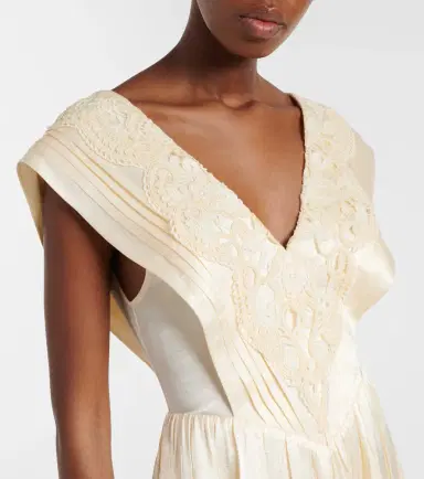 Xu Zhi Lace-trimmed maxi dress | Thumbnail 3 Xu Zhi Lace-trimmed maxi dress | Thumbnail 3