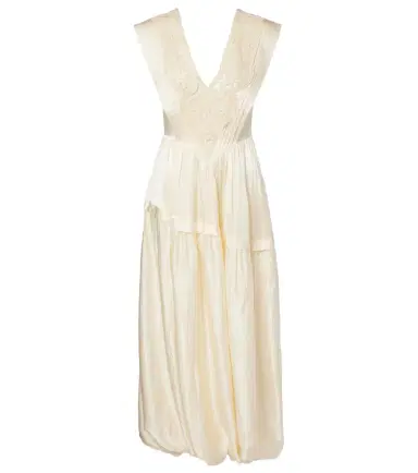 Xu Zhi Lace-trimmed maxi dress | Thumbnail 1 Xu Zhi Lace-trimmed maxi dress | Thumbnail 1