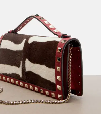 Valentino Garavani Rockstud Mini calf hair crossbody bag | Thumbnail 3 Valentino Garavani Rockstud Mini calf hair crossbody bag | Thumbnail 3