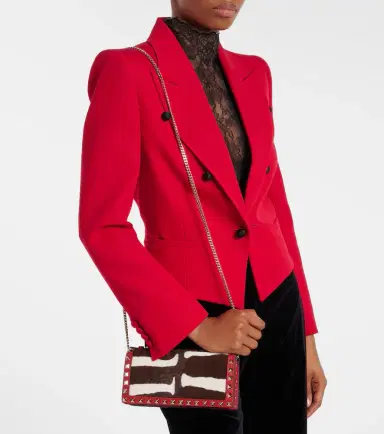 Valentino Garavani Rockstud Mini calf hair crossbody bag | Thumbnail 5 Valentino Garavani Rockstud Mini calf hair crossbody bag | Thumbnail 5
