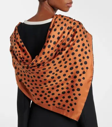 Valentino Polka-dot silk twill scarf | Thumbnail 5 Valentino Polka-dot silk twill scarf | Thumbnail 5