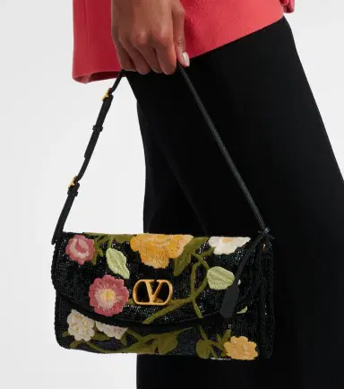 Valentino Garavani DeVain embroidered beaded shoulder bag | Thumbnail 5 Valentino Garavani DeVain embroidered beaded shoulder bag | Thumbnail 5