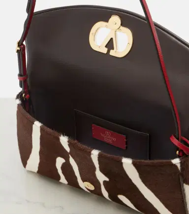 Valentino Garavani DeVain zebra-print calf hair shoulder bag | Thumbnail 2 Valentino Garavani DeVain zebra-print calf hair shoulder bag | Thumbnail 2