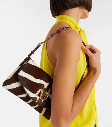 Valentino Garavani DeVain zebra-print calf hair shoulder bag | Thumbnail 7 Valentino Garavani DeVain zebra-print calf hair shoulder bag | Thumbnail 7