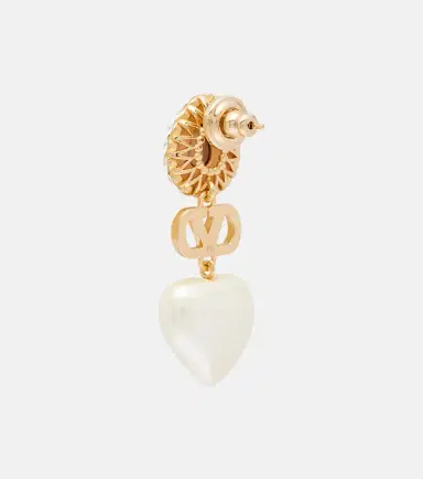 Valentino VLogo embellished drop earrings | Thumbnail 2 Valentino VLogo embellished drop earrings | Thumbnail 2