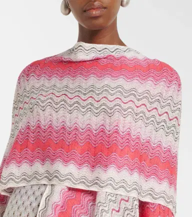 Missoni Lamé fringed poncho | Thumbnail 2 Missoni Lamé fringed poncho | Thumbnail 2